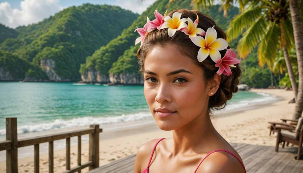 découvrez nos coiffures tropicales élégantes et nos soins réparateurs pour cheveux après une journée à la plage à phuket, pour une chevelure saine et éclatante.