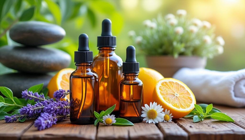 découvrez les huiles essentielles qui stimulent à la fois votre moral et la santé de votre peau pour un bien-être naturel au quotidien.