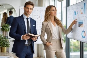 découvrez nos services de relooking et d'image de marque personnelle spécialement conçus pour les dirigeants et managers en reconversion, afin de valoriser votre nouveau profil professionnel avec confiance.